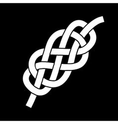 Rope knots icons photo realistic set Royalty Free Vector