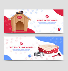 Pet Service Realistic Banners