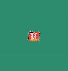 Apply Now Button Flat Design