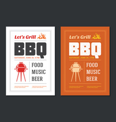 Barbecue Party Flyer Or Poster Design