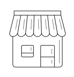 Convenience Store Line Icon