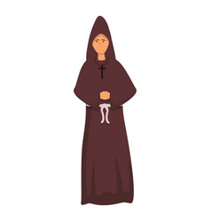 Old Monk Icon Cartoon Priest Man