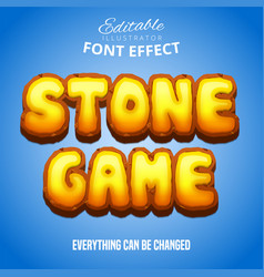 Stone Game Text Editable Font Effect