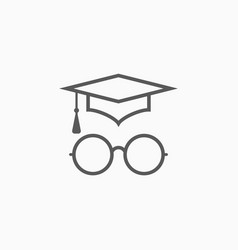 Graduation Cap Icon Education Cap