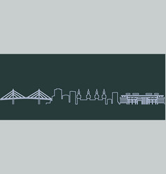 Tampa Single Line Skyline