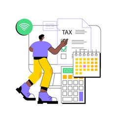 Tax Filing Online Service Abstract Concept