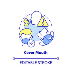 Cover Mouth Concept Icon