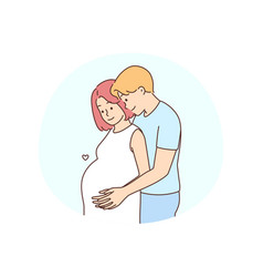 Happy Couple Excited With Pregnancy