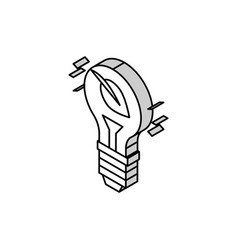 Lightbulb Energy Saving Isometric Icon