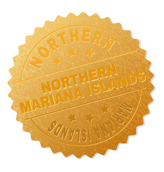 Golden Northern Mariana Islands Medal Stamp