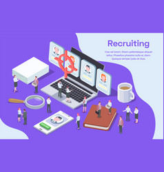 Human Resources Isometric Composition