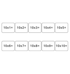 Multiplication And Division Table Of 10 Maths