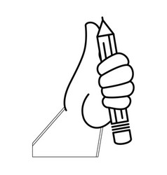 Hand Picking Up A Pencil