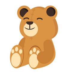 Happy Brown Teddy Bear Cartoon