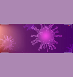 Close Up View Virus Cells Research Hud Screen