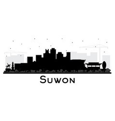 Suwon South Korea City Skyline Silhouette