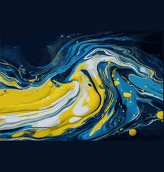 Abstract Watercolor Background Blue And Yellow