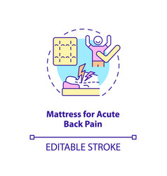 Mattress For Acute Back Pain Concept Icon