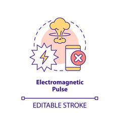 Electromagnetic Pulse Concept Icon