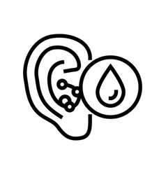 Swimmers Ear Line Icon