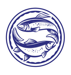 Fish Icon Fishing Symbol Hand Drawn