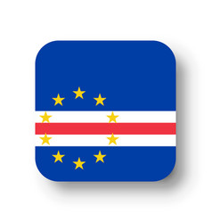 Rounded Square Flag Of Cape Verde