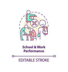 School And Work Performance Concept Icon