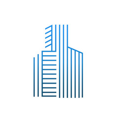 Building Cityscape Line Art Logo