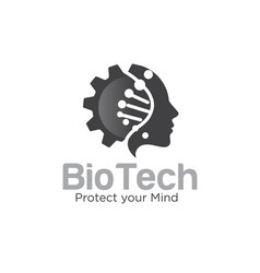 Dna Bio Tech Logo To Protect Your Mind Design