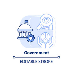 Government Light Blue Concept Icon