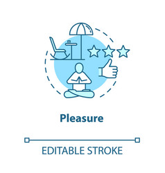 Pleasure Concept Icon Vacation Rest