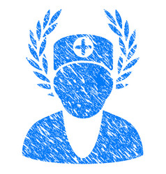 Doctor Laurel Wreath Grunge Icon