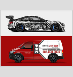 American Flag Car Wrap Design Graphics