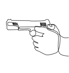 Hand gun Royalty Free Vector Image - VectorStock