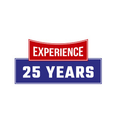 25 Years Experience Seal