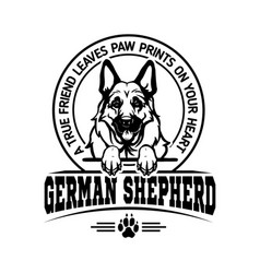 German Shepherd - Dog Happy Face Paw Puppy Pup Pet