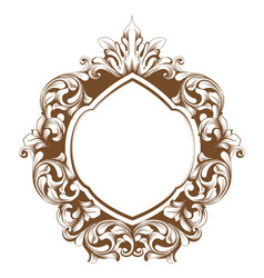 Baroque Frame Line Art French Luxury Rich