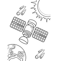 Coloring The Solar System Satellite Earth