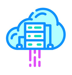 Cloud Computing Software Color Icon