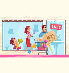 Family Shopping Mania Composition