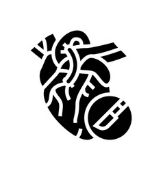 Heart Bypass Surgery Glyph Icon