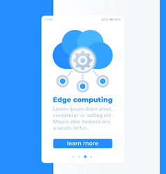 Edge Computing Mobile Banner Design