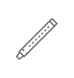 Flute Sopilka Clarinet Bassoon Line Icon