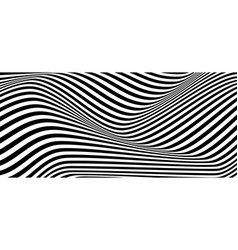 Black And White Abstract Perspective Line Stripes