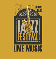 Vintage Poster For The Jazz Festival