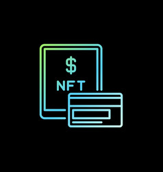 Bank Card And Tablet - Nft Purchase Concept