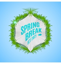 Festival Spring Break Realistic Badge