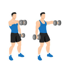 Man Doing Dumbbell Front Raise Exercise