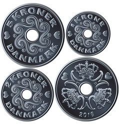 Set Danish Krone Coins