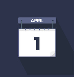 1st April Calendar Icon April 1 Calendar Date